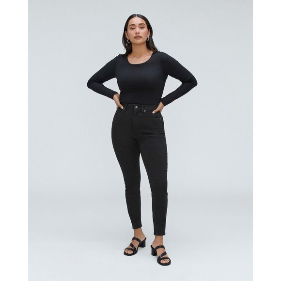Everlane Womens The Curvy Way-High Skinny Jean Ash Black 27
